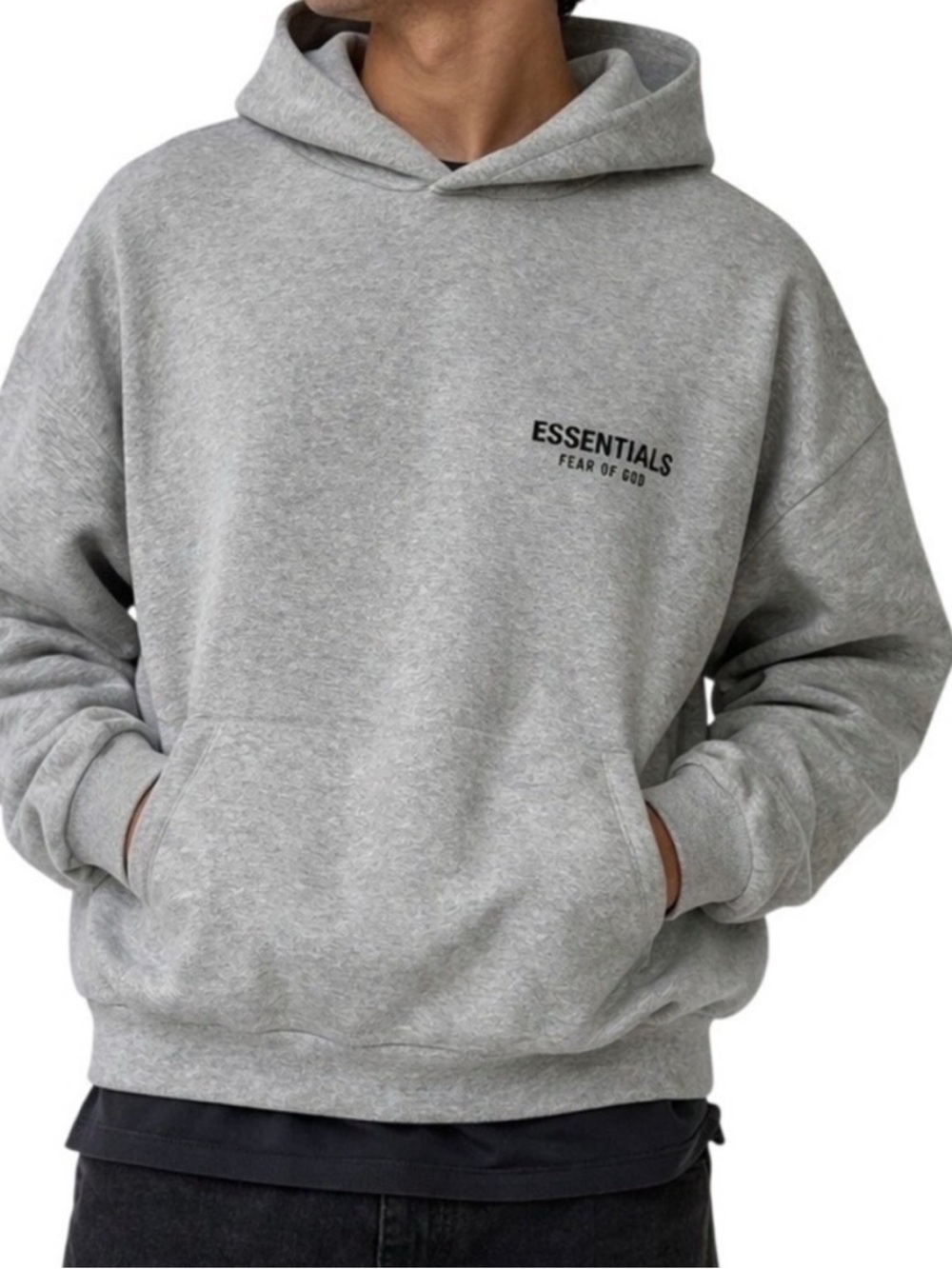 Fear Of God Essential Hoodie light Oatmeal New